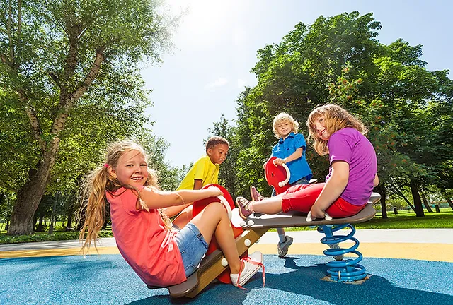 A rubber EPDM Wet Pour playground